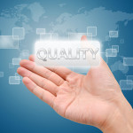 Hand with quality button