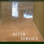 Before and after residential stone restoration